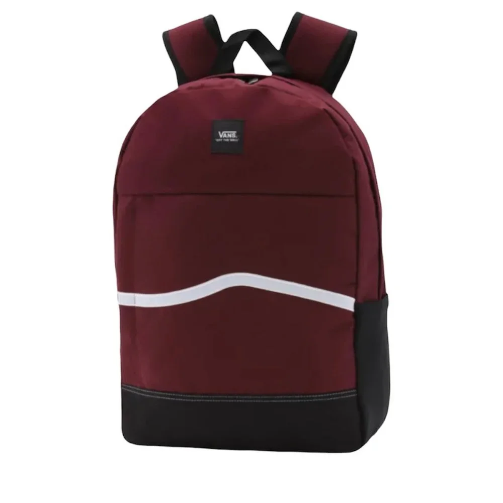 🎒SCHOOL SALE🎒VANS Construct Port Royal Backpack Red Black Laptop VN0A5FHW4QU